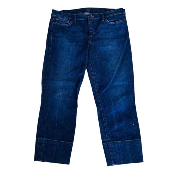 Joe's Jeans Randall Dark Wash Cropped High Rise Jeans Size 32 Style FH6R5906